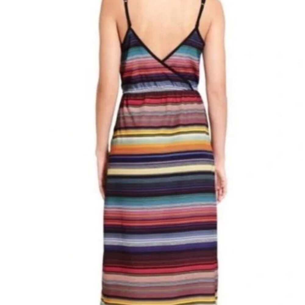 ATHLETA Colorful Multi Striped Havana Midi Dress Size S - Picture 8 of 9